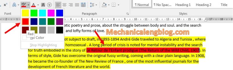 How Do You Remove Highlight Text In Word