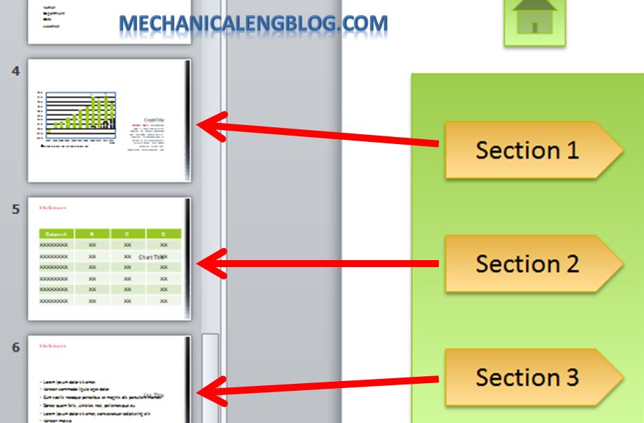 Create a menu in PowerPoint by Hyperlink 3