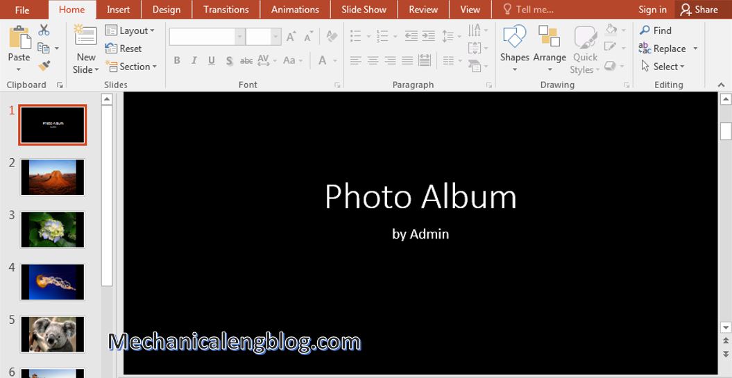 How To Create A Photo Album In PowerPoint Mechanicaleng Blog