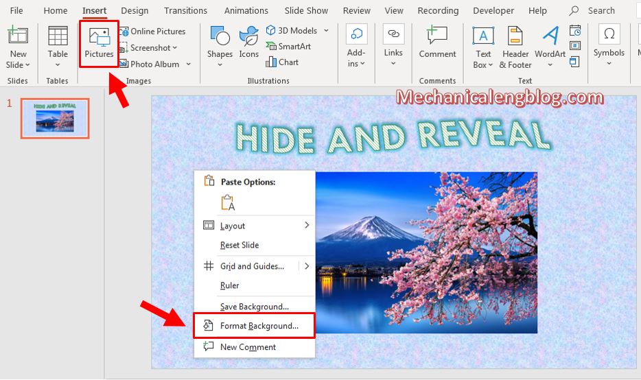 Hide and Reveal game Powerpoint template 1