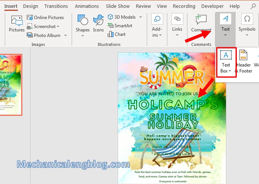 How to make a flyer in Powerpoint 8