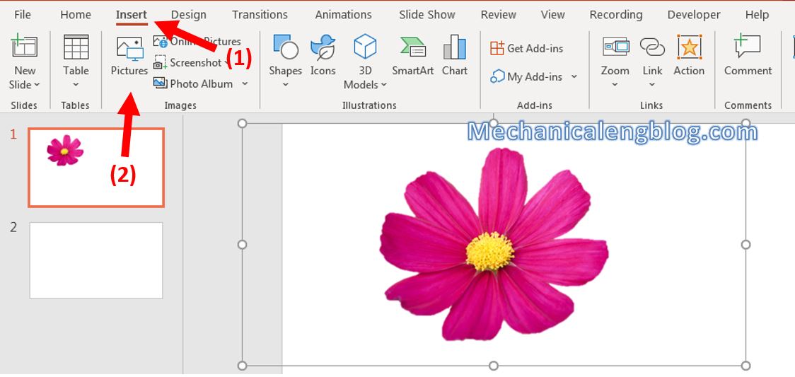 Add shadow effect for object in PowerPoint 1