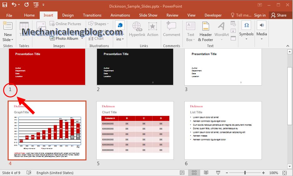 How to add page numbers to powerpoint 3