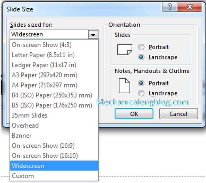 How to change Slide size in PowerPoint 4