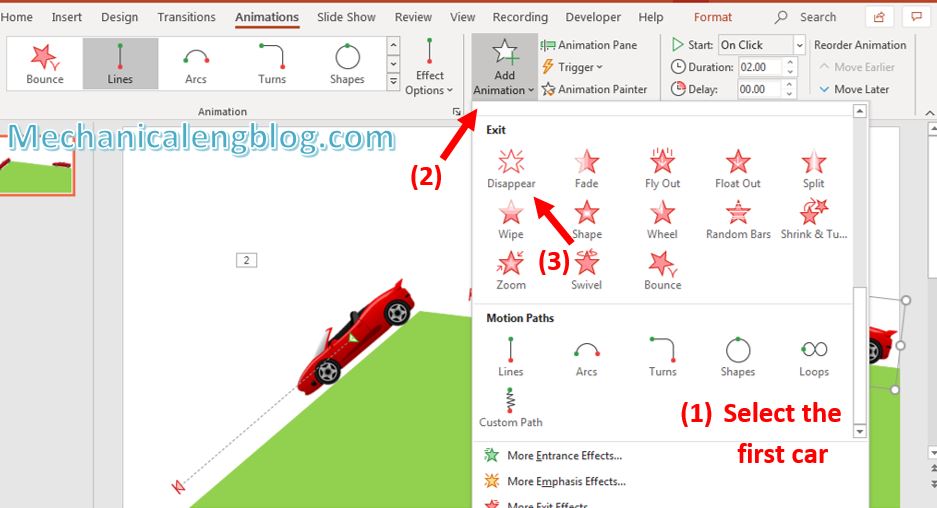 How to create powerpoint motion path 9