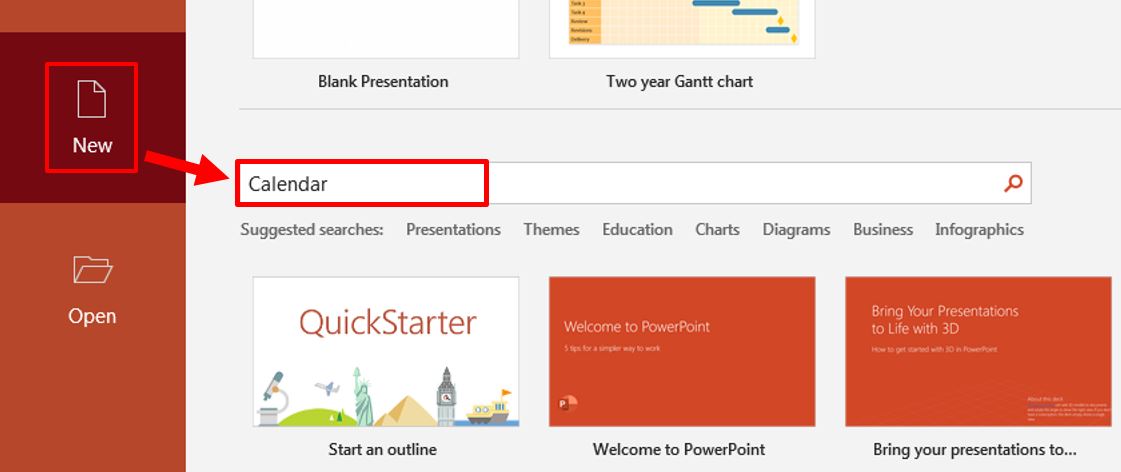 How to insert calendar into PowerPoint Mechanicaleng blog