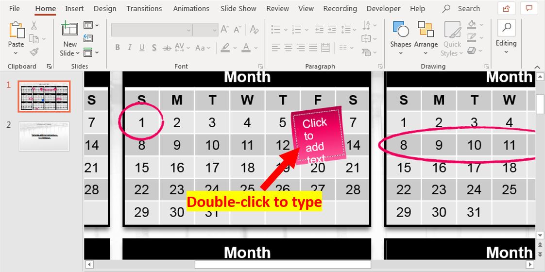 How to insert calendar into PowerPoint Mechanicaleng blog