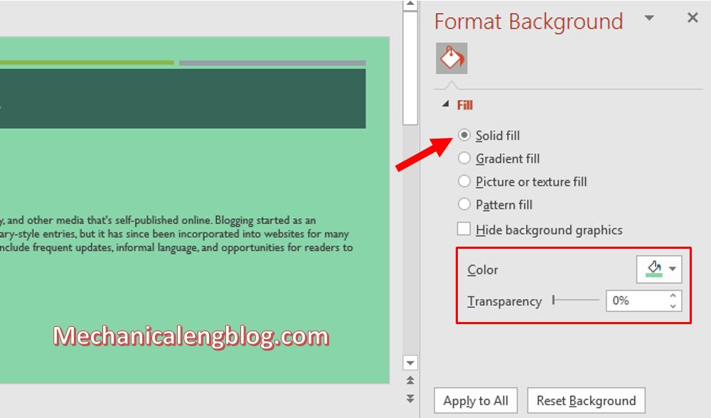 how to change background color in powerpoint 4
