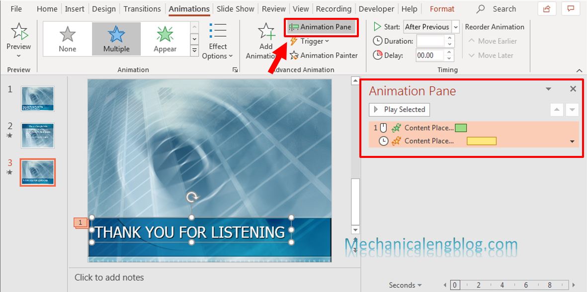 add applause in PowerPoint 2